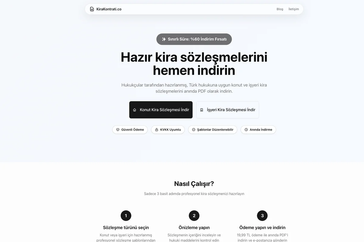 Kira Konratı - Hızlı Kontrat görseli